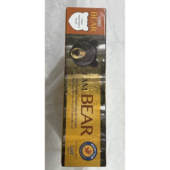 I Am Bear Head Shaped Jigsaw Puzzle 550 PCs by Madd Capp 27" x 26" - Picture 6 of 6